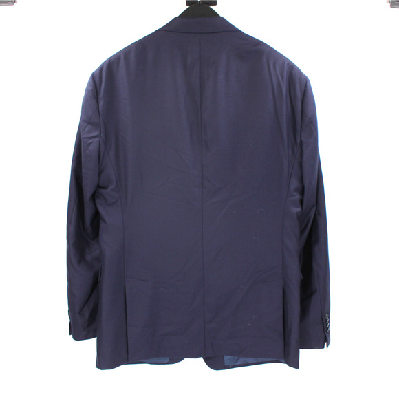 Hardy Minnis Beyond Measure Navy Wool Single Breasted 2 Pc Suit 46L Blazer Pants - Picture 5 of 10